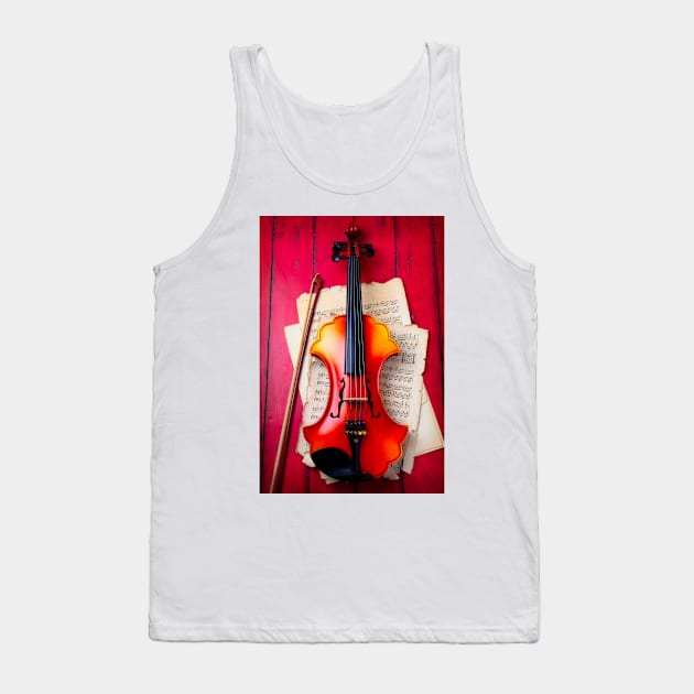 Beautiful Baroque Violin Tank Top by photogarry